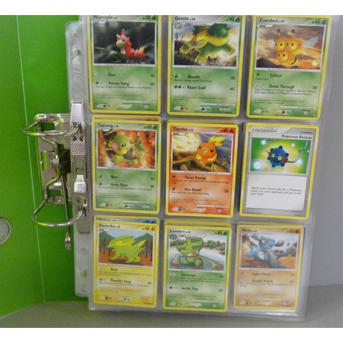 820 - Pokemon cards; a binder with over 650 vintage Pokemon cards