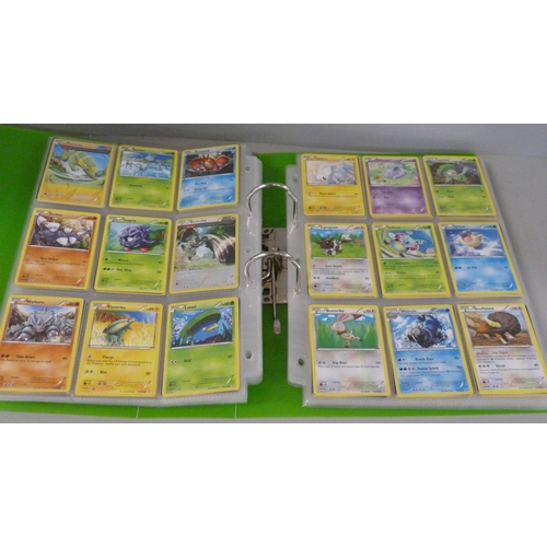 820 - Pokemon cards; a binder with over 650 vintage Pokemon cards