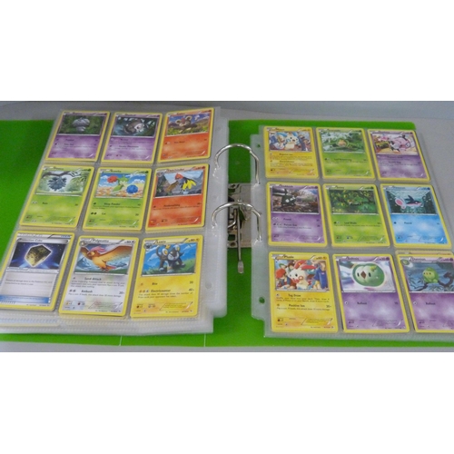 820 - Pokemon cards; a binder with over 650 vintage Pokemon cards