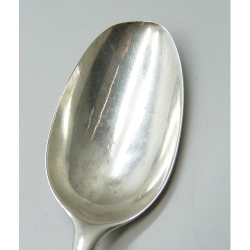 851 - A George III silver spoon, London 1783, 67g