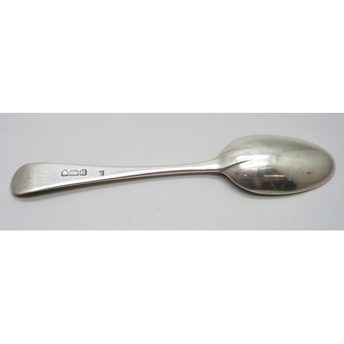 851 - A George III silver spoon, London 1783, 67g