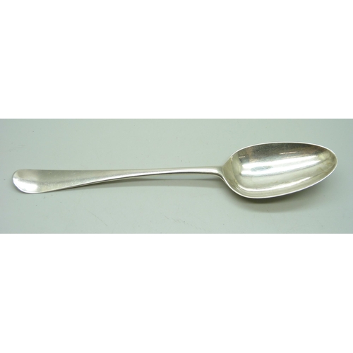 853 - A George III silver spoon, London 1781, maker T.W., 59g