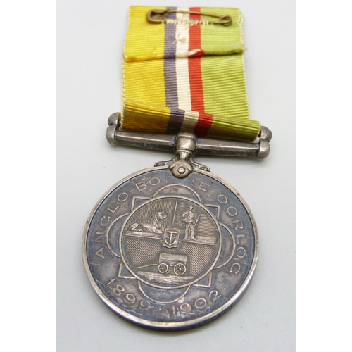 935 - An Anglo-Boere Oorlog (war) Medal 1899-1902, awarded to Kpl M.N. Van Sittert