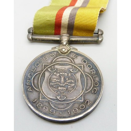 935 - An Anglo-Boere Oorlog (war) Medal 1899-1902, awarded to Kpl M.N. Van Sittert