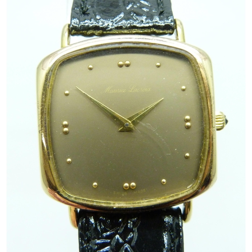 939 - A 1970s Maurice Lacroix wristwatch with ETA caliber 2512-1 mechanical movement