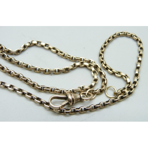 977 - A 9ct gold chain, 12.5g, 58cm