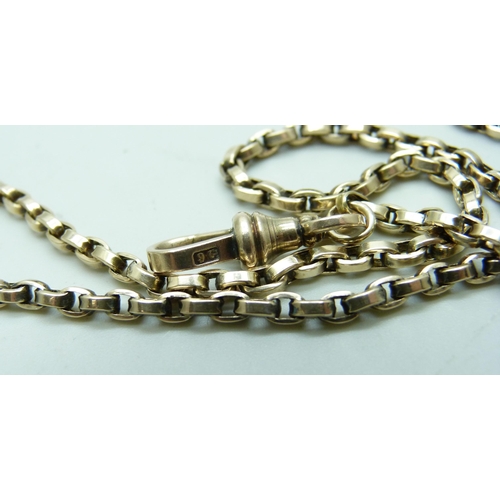 977 - A 9ct gold chain, 12.5g, 58cm