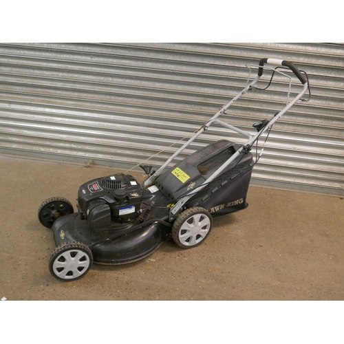 A Lawn King LK51 SP petrol driven self propelled lawn mower with a Briggs and Stratton 625E series 1