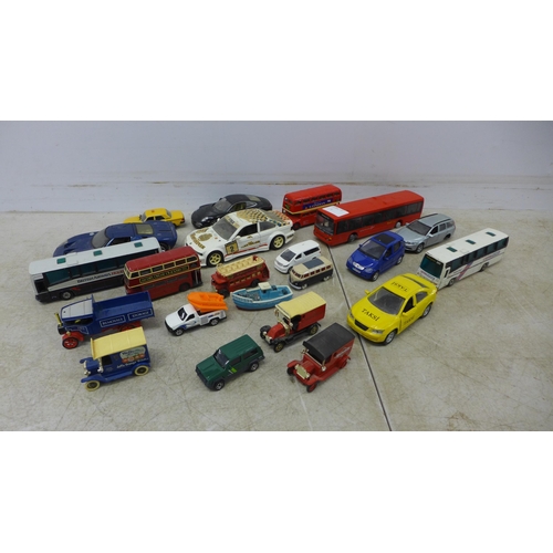 2106 - Approximately 20 die-cast and toy cars