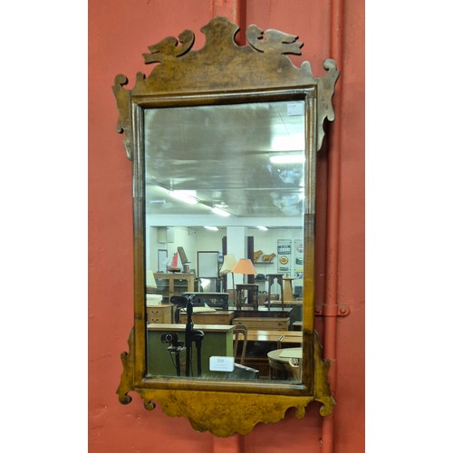 368 - A George II style burr walnut framed mirror