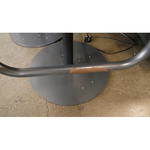 1311 - A pair of industrial style gas lift bar stools