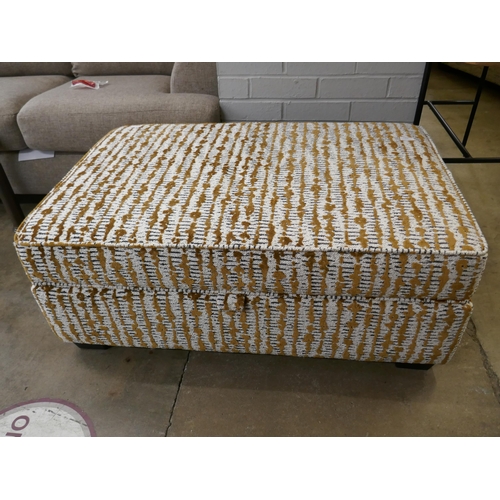 1364 - An ivory and gold storage footstool