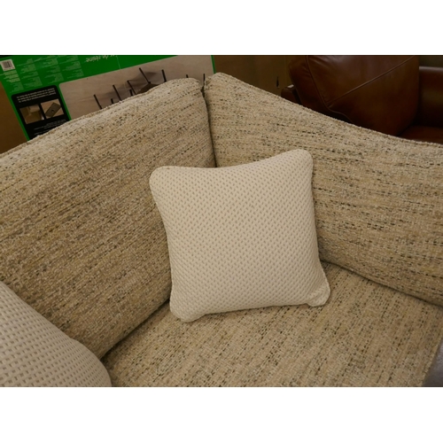 1372 - A Barker & Stonehouse ivory and grey flecked two seater sofa RRP £1129