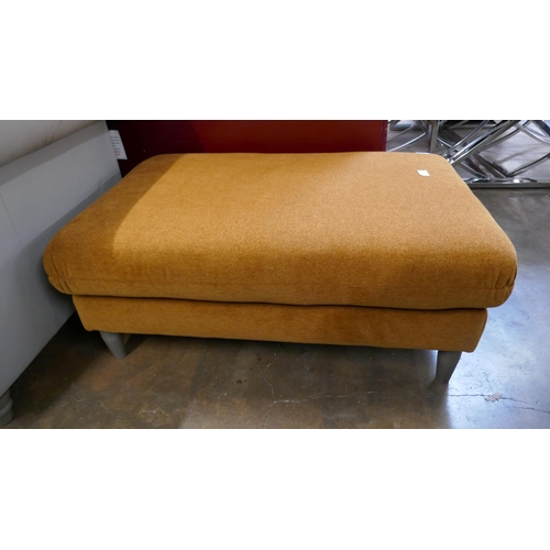 1389 - An ochre upholstered footstool