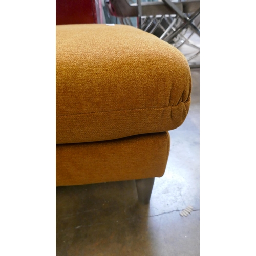 1389 - An ochre upholstered footstool