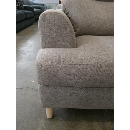 1423 - A mink upholstered two seater sofa