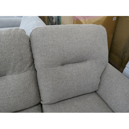 1423 - A mink upholstered two seater sofa