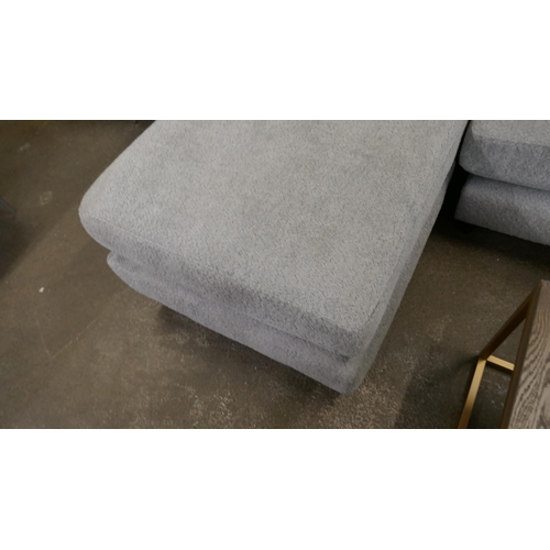 1443 - A grey flecked L shaped sofa