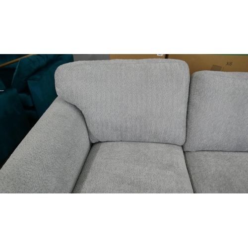 1443 - A grey flecked L shaped sofa