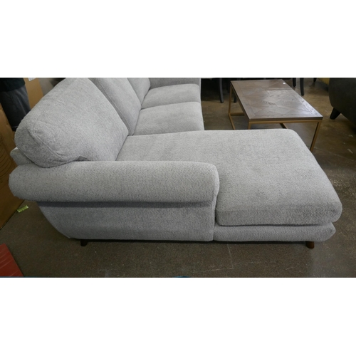 1443 - A grey flecked L shaped sofa