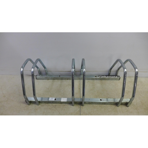 2400 - A 3 section metal bike rack