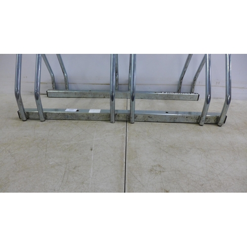 2400 - A 3 section metal bike rack