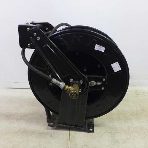 2415 - A Danau retractable air hose wall mountable reel