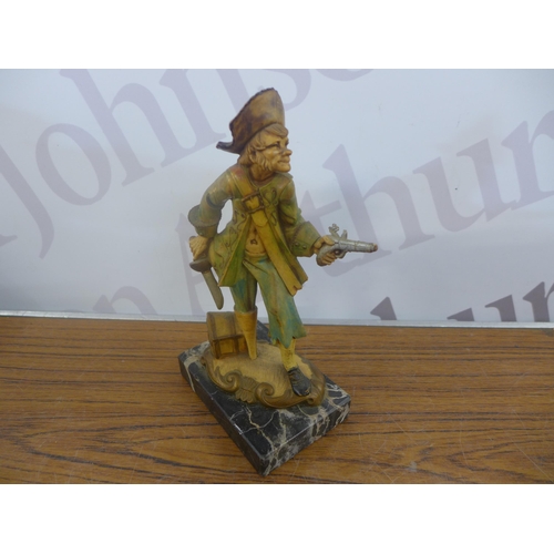 2344 - A crate of household ornaments including vases, cups, money boxes, binoculars, etc.