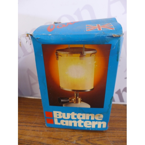 2355 - A quantity of camping equipment including a Shilton Supagrill 3 burner stove, a Parasene butane lant... 