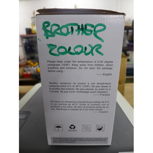 2374 - A Brother HL-31 40CW printer and a set of coloured inks cartridges