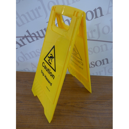 2381 - 7 'Caution Trip Hazard' floor signs