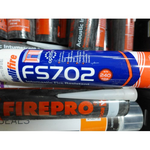 2362A - 2 trays containing a large quantity of assorted sealants including Nullifire FS702 Intumescent fire ... 