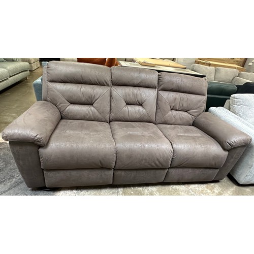 1412 - Justin Brown 3 Seater Power Recline, Original RRP £833.33 + Vat (4209-21) *This lot is subject to Va... 