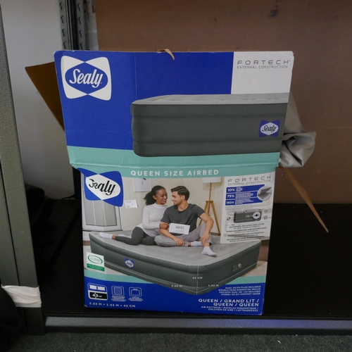 6032 - Sealy Fortech Airbed with Built In Pump (328-203)* This lot is subject to vat