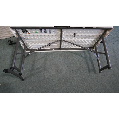 6034 - 4Ft Adjustable Height Table - Missing Legs (328-75)* This lot is subject to vat