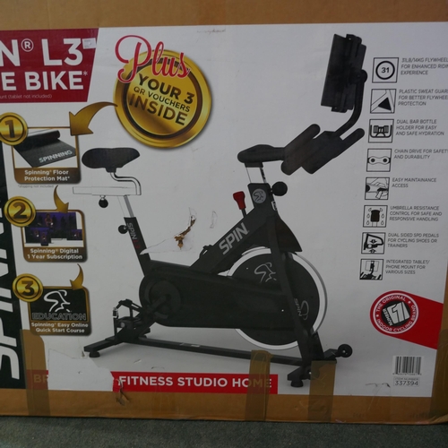 6036 - Spin L3 Home Exercise Bike, Original RRP £299.99 + Vat * This lot is subject to vat (327A-173)