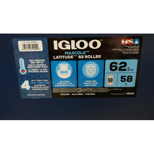 6053 - Igloo 62Qt Wheeled Cooler  (328-73)* This lot is subject to vat