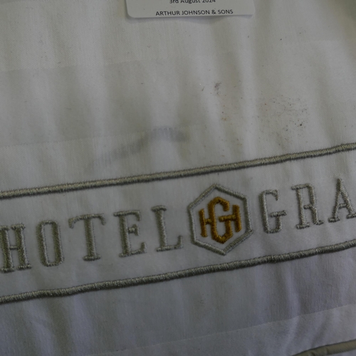 6055 - Hotel Grand Down Roll jumbo Pillows (328-77)* This lot is subject to vat