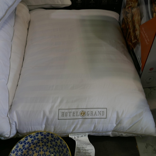 6055 - Hotel Grand Down Roll jumbo Pillows (328-77)* This lot is subject to vat