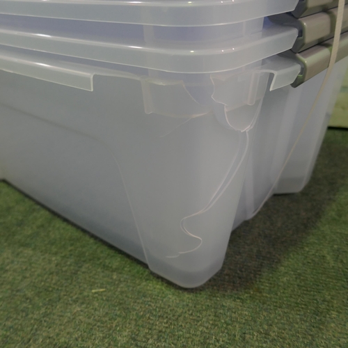 6066 - Iris 15L Storage Boxes - Damaged (328-212)* This lot is subject to vat