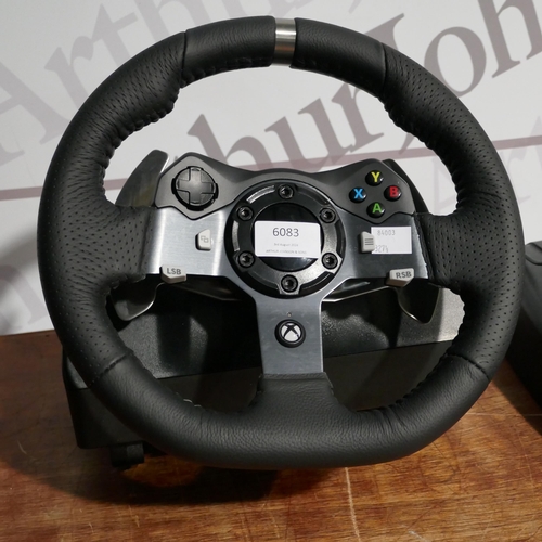 6083 - Xbox Logitech G920 Steer Wheel And Pedals - For X/S/One/Pc, Original RRP £199.99 + Vat *This Item Is... 