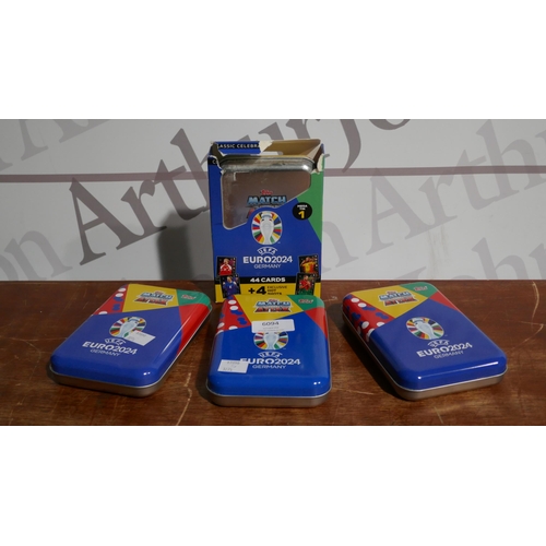 6094 - 4 x Match Atax Euros Mega Tins *This Item Is Subject To Vat (327A-390-393)