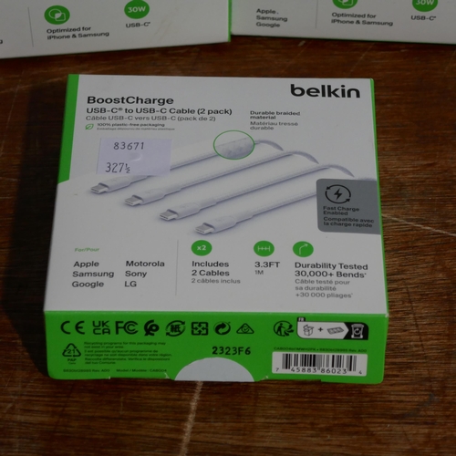 6099 - Belkin Plugs And Cables *This Item Is Subject To Vat (327A-259)