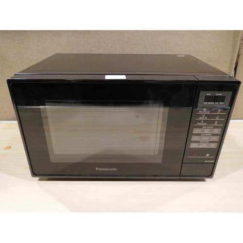 6114 - Panasonic Solo Black Microwave *This Item Is Subject To Vat (327A-420)