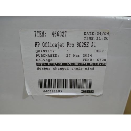 6115 - Hp Officeje Pro 8025E Aio Printer, Original RRP £127.99 + Vat *This Item Is Subject To Vat (327A-430... 