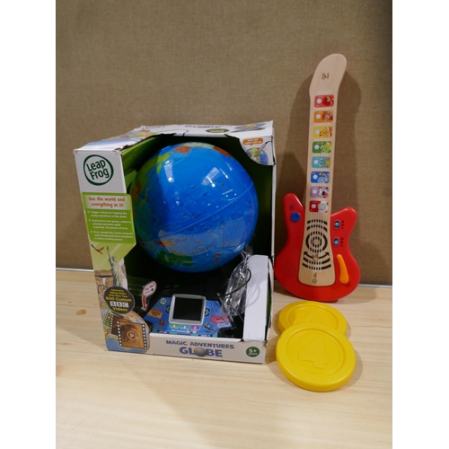 6130 - Leapfrog Adventures Globe magic And Guitar Toy  *This Item Is Subject To Vat (327A-418)