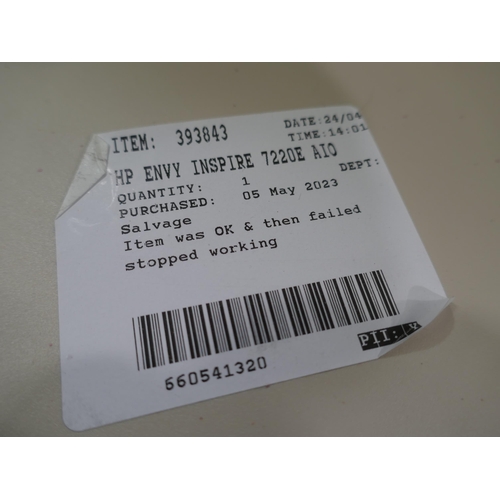 6136 - Hp Envy Inspire 7220E Aio Printer *This Item Is Subject To Vat (327A-424)