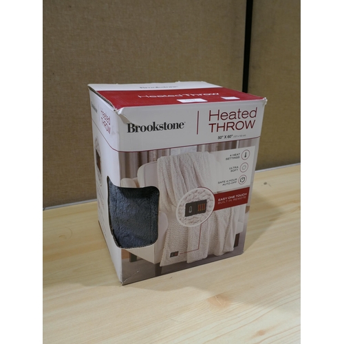 6157 - Brookstone Heated Throw  *This Item Is Subject To Vat (327A-133)