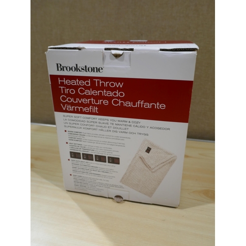 6157 - Brookstone Heated Throw  *This Item Is Subject To Vat (327A-133)