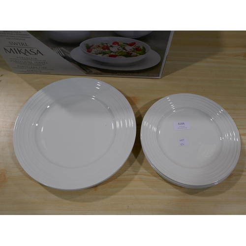 6166 - Mikasa 'Swirl' Porcelain Dinnerware *This Item Is Subject To Vat (327A-131)